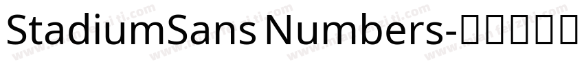 StadiumSans Numbers字体转换